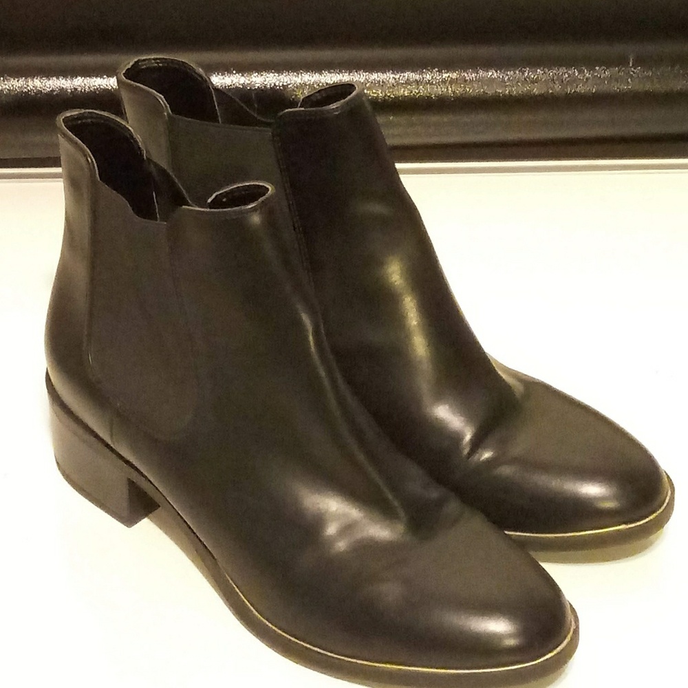 Sam & Libby Black Boot Shoes 9 1/2